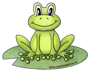 Aufkleber Frosch